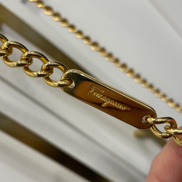 Vintage Salvatore Ferragamo Gancini Mini Chain Convertible Bag - Picture 5 of 16